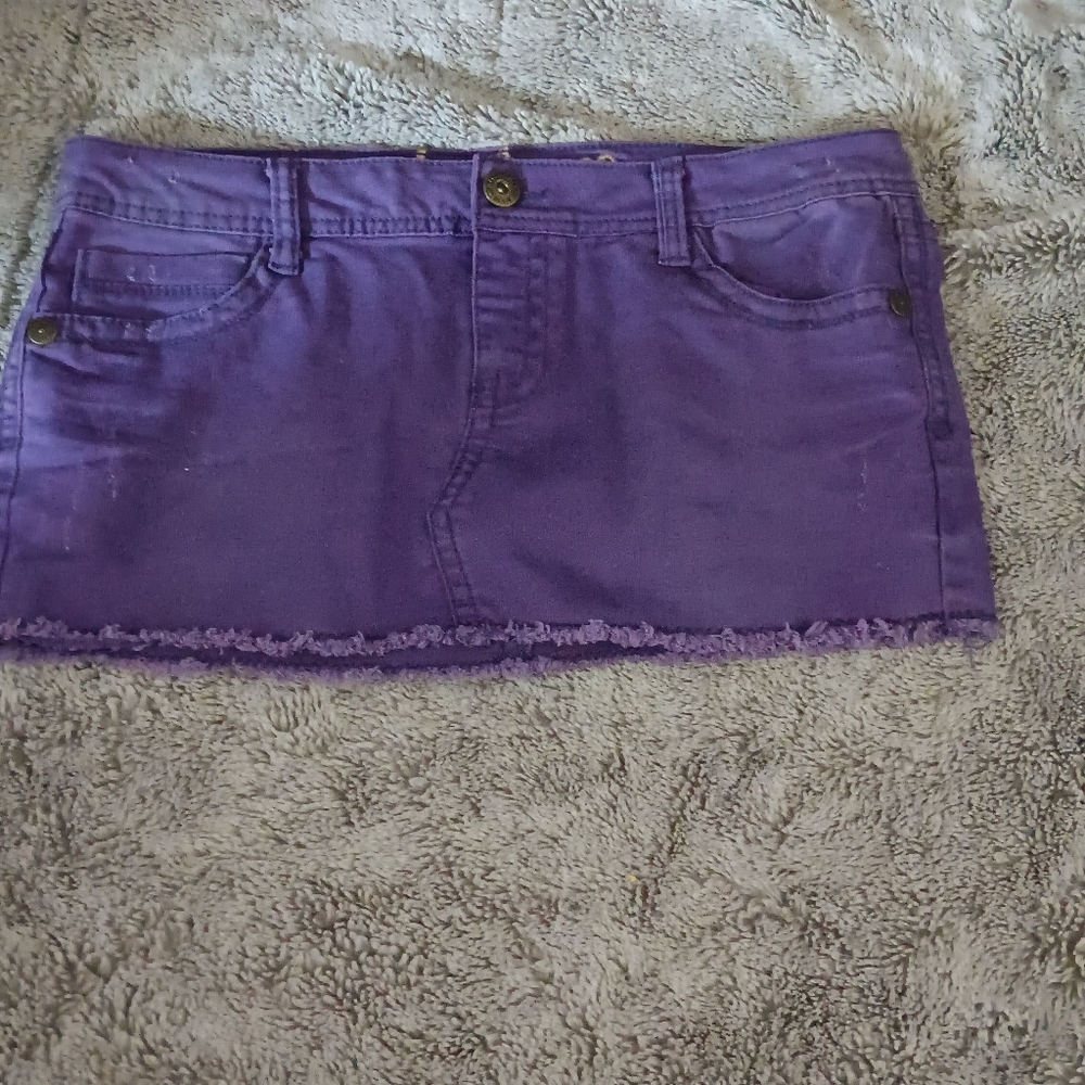 Purple Jean skirt